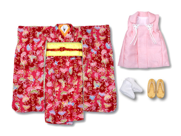 Kimono Set (Koume & Butterfly, Red, Festival), Azone, Accessories, 1/6, 4571116994201